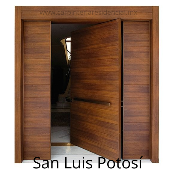 puertas exteriores de madera modernas san luis potosi carpintero